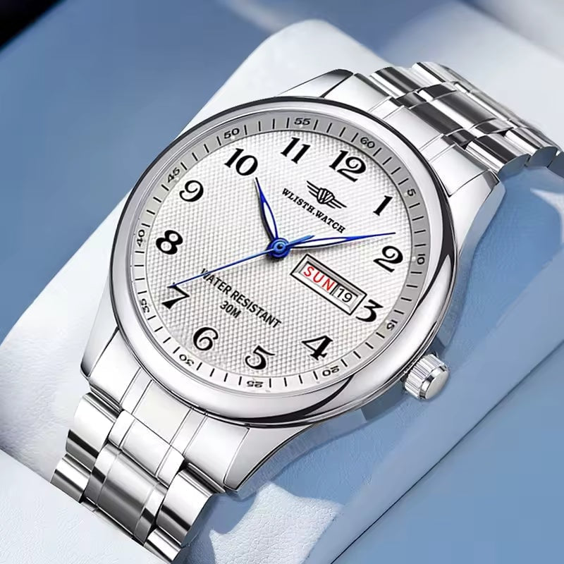 White Tonneau Skeleton Luxury Sport Watch VRC014 Premium