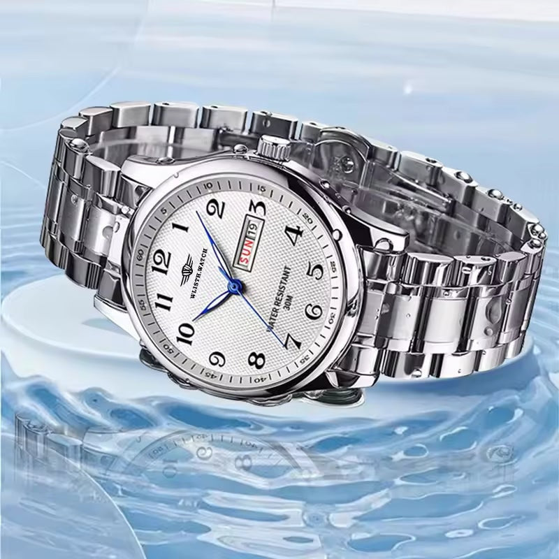 White Tonneau Skeleton Luxury Sport Watch VRC014 Premium