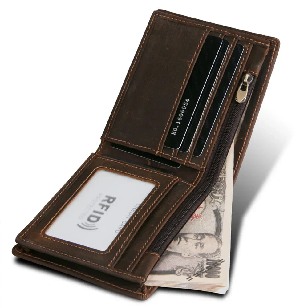 Wallet Genuine Leather RFID-Blocking