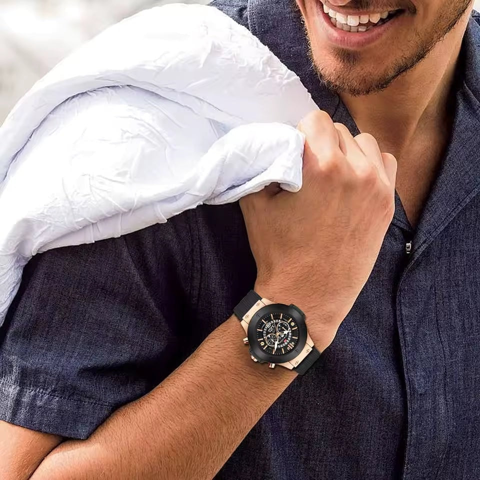 Blue Dial Integrated Bracelet Luxury Watch VRC004 Premium