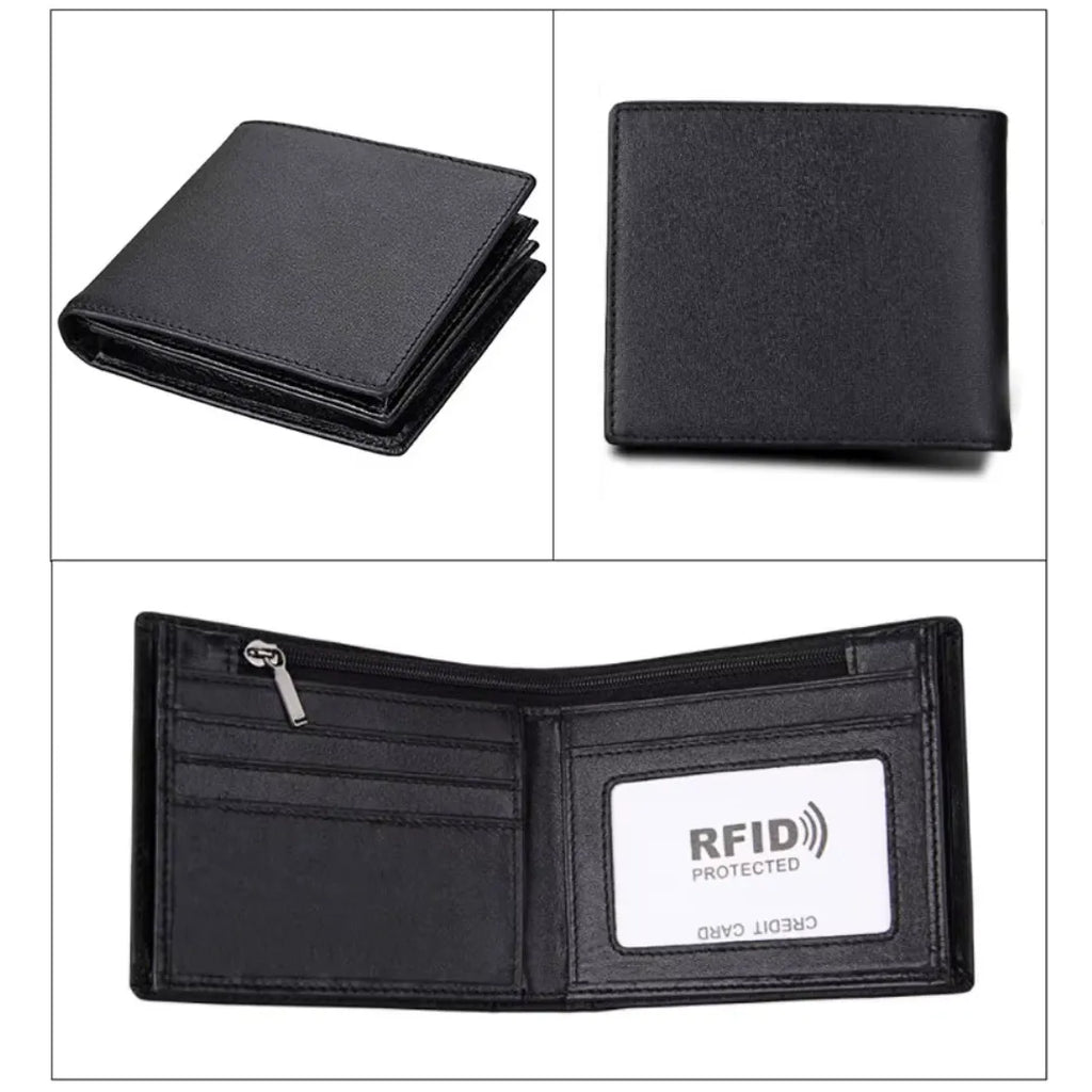 Wallet Genuine Leather RFID-Blocking