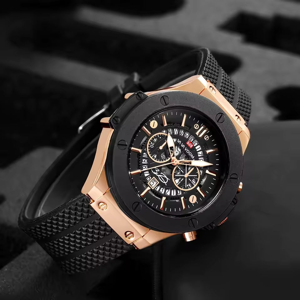 Blue Dial Integrated Bracelet Luxury Watch VRC004 Premium