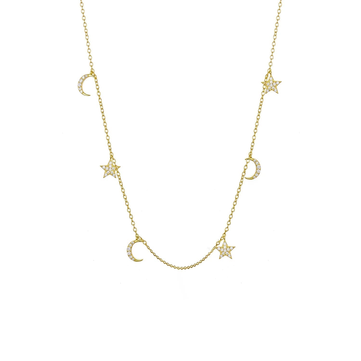 Moon & Star Necklace